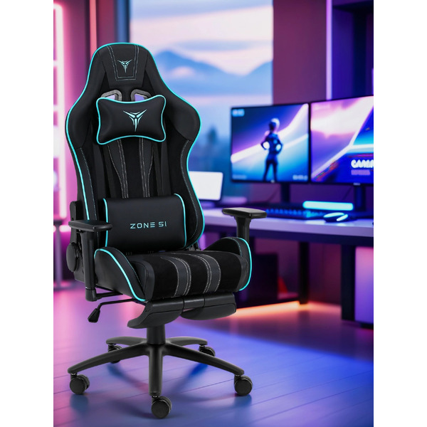 Игровое кресло Zone 51 Gravity Plus Black-Cyan Z51-GRP-BK