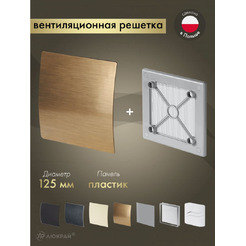 Решетка с панелью Awenta RW125sz-PEZ125