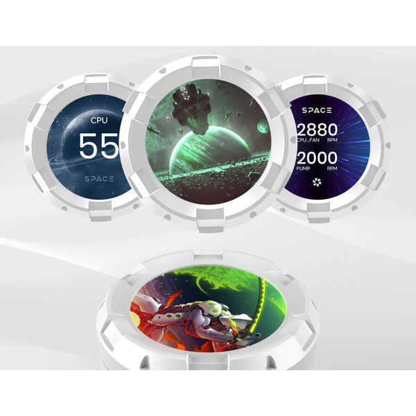 Система жидкостного охлаждения для процессора ID-Cooling SL240 White