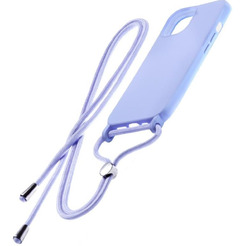 Бампер Bingo Lanyard для Samsung Galaxy A12 (фиолетовый)