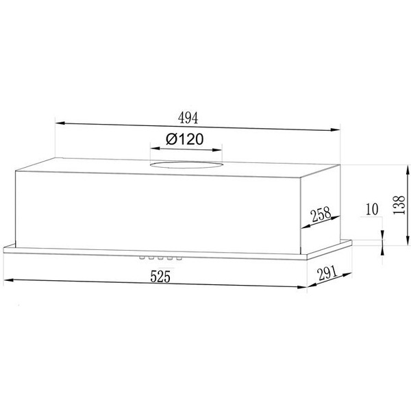 Вытяжка LEX GS Bloc Light 600 (нержавеющая сталь)