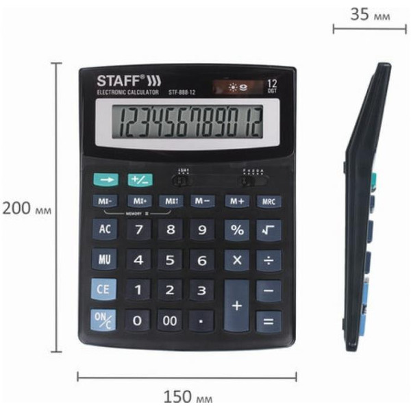 Калькулятор Staff STF-888-12 (250149)