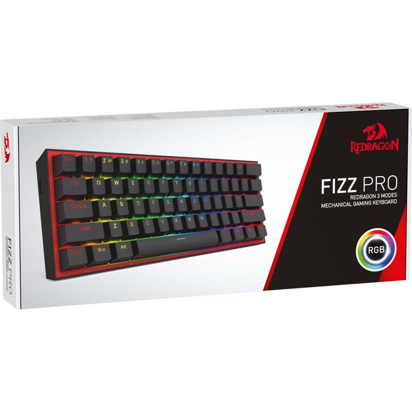Клавиатура Redragon Fizz Pro 70666 (черный/красный)