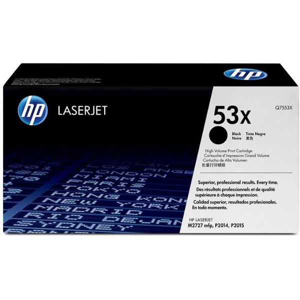 Катридж HP 53X (Q7553X) для HP LaserJet P2015, M2727mfp, P2014