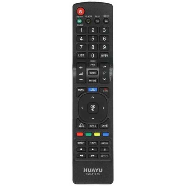 Пульт ДУ HUAYU для TV LG (c функцией MENU+HOME) RM-L915 RU (HRM2101)