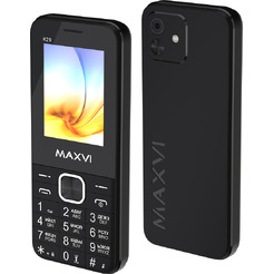 Мобильный телефон Maxvi K29 + ЗУ WC-112 (черный)