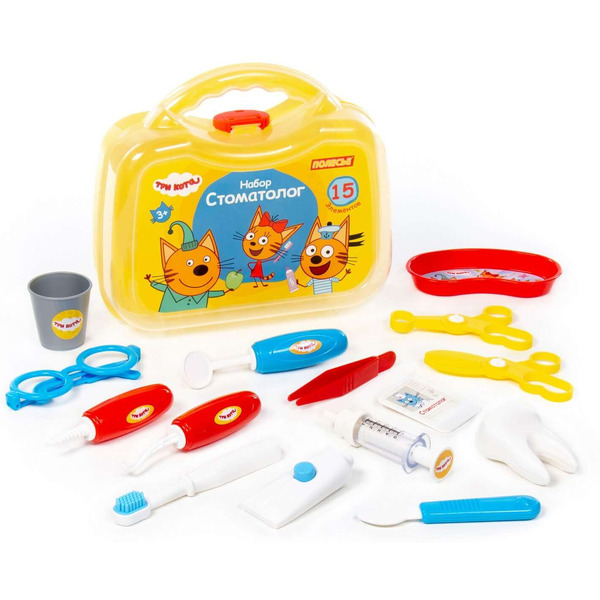 Набор Полесье "Три Кота" "Стоматолог" (15 элементов) 6654