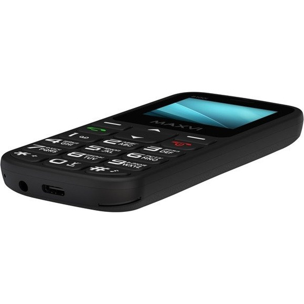 Кнопочный телефон Maxvi B100i (черный)