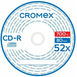 Диски CROMEX CD-R, 700 Mb, 52x, КОМПЛЕКТ 25 шт.