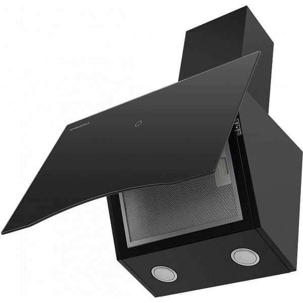 Наклонная кухонная вытяжка MAUNFELD TEFFI 60 черное стекло