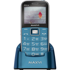 Мобильный телефон Maxvi B6ds up +ЗУ WC-112 (синий)