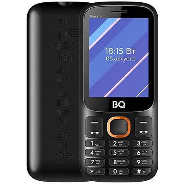 Мобильный телефон BQ-Mobile BQ-2820 Step XL+ (черный/оранжевый)