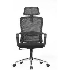 Кресло компьютерное SitZone U-060A сетка/ткань,черный,крестов.хром