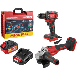 Набор Wortex 1329850 (шуруповерт, болгарка)