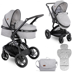 Детская коляска LORELLI Lumina 3в1 Grey
