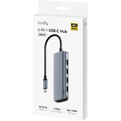 Разветвитель USB-C Cudy UH500