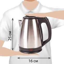 Электрочайник Sonnen KT-118 452926 (серебристый)