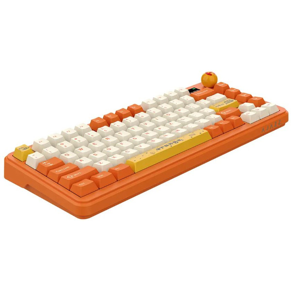 Компьютерная клавиатура AJAZZ AK820 MAX (оранжево-белая тема)