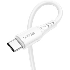 Кабель Vipfan P05 USB Type-C- USB Type-C (2 м, белый)