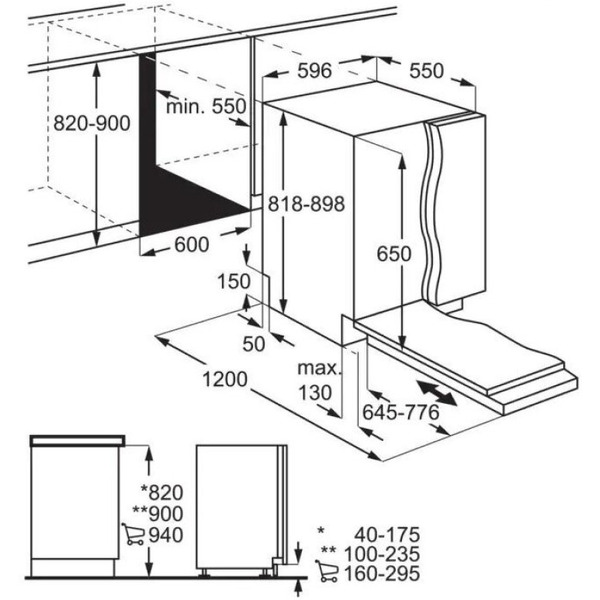 Встраиваемая посудомоечная машина Electrolux EES48200L