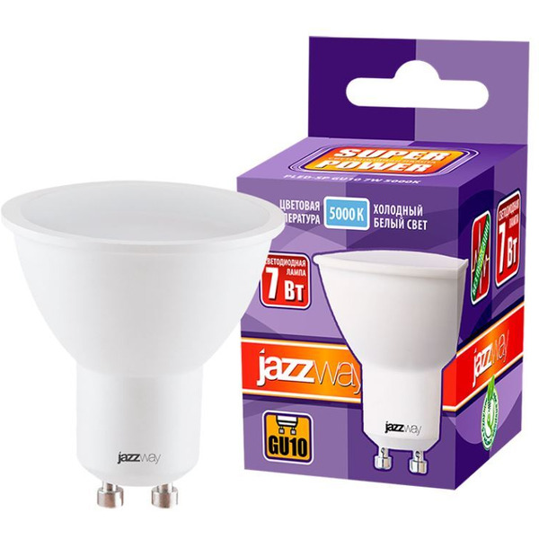 Лампочка Jazzway PLED- SP GU10 7w 5000K 230/50 1033574