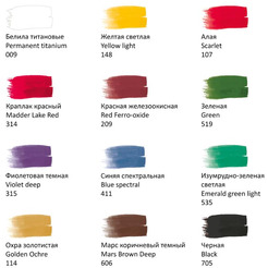 Гуашь художественная Гамма Модерн 221004 (12 цв)