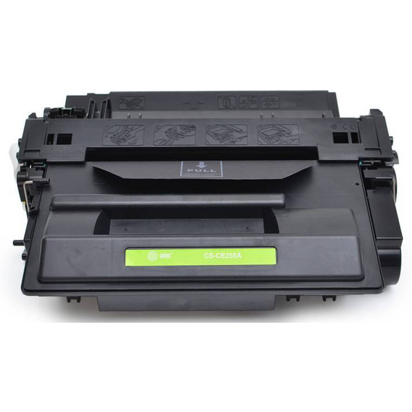 Картридж лазерный Cactus CS-CE255AS CE255A черный (6000стр.) для HP LJ P3011/P3015