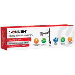 Кронштейн для монитора настольный SONNEN 455942