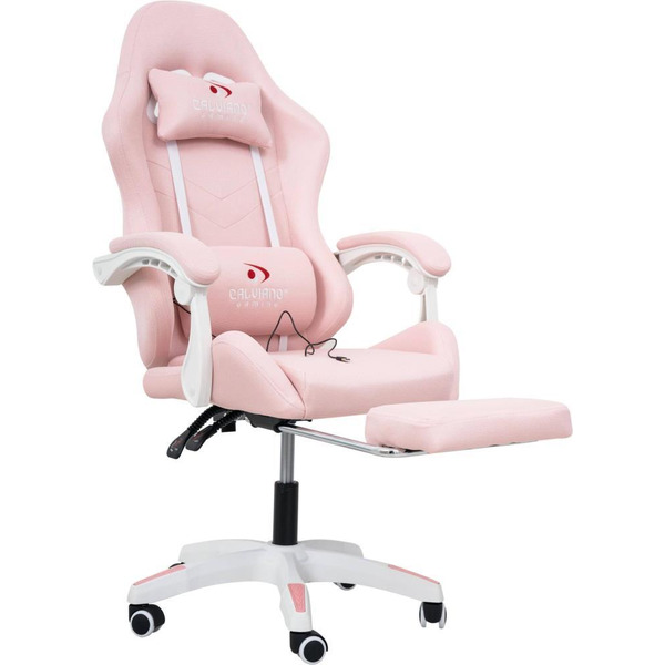 Вибромассажное кресло Calviano 1584 (розовая ткань)