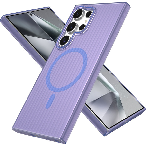 Задняя накладка CASE Translucent Strip Samsung Galaxy S24 Ultra, синий