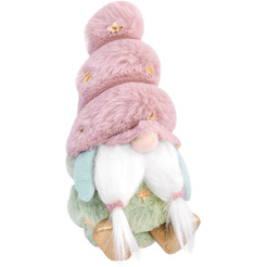 Украшение новогоднее интерьерное ЗОЛОТАЯ СКАЗКА Усатый гномик 592569