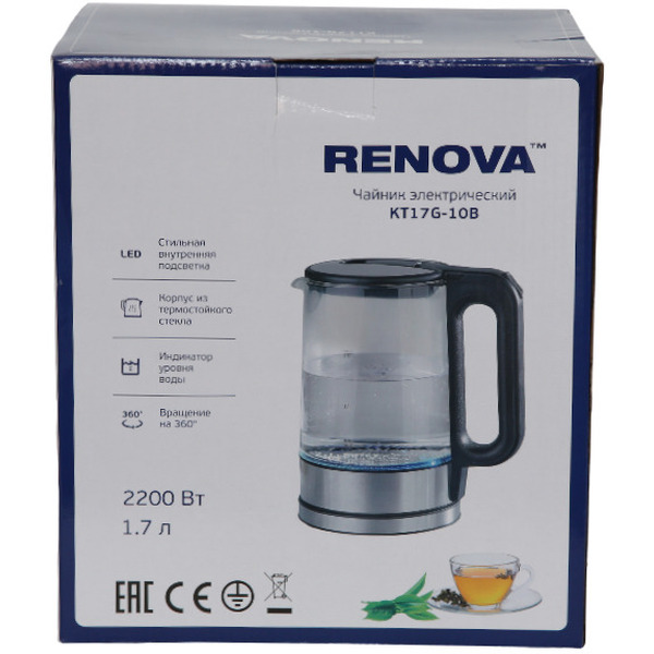Электрический чайник Renova KT17G-10B