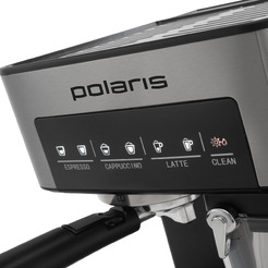 Кофеварка эспрессо POLARIS PCM 1541E Adore Cappuccino (Нержавеющая сталь)