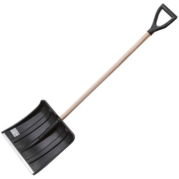 Лопата для уборки снега STARTUL STANDART ST9062-3 (пластм. 380х365мм с дер.черенком)