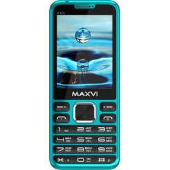 Мобильный телефон Maxvi X10i +ЗУ WC-112 (голубой)