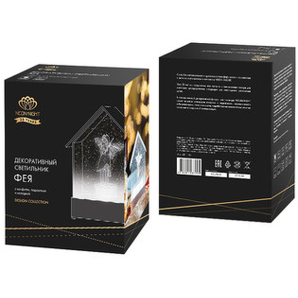 Декоративный светильник с эффектом конфети, подсветкой и мелодией NEON-NIGHT Фея 501-184