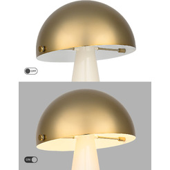 Светильник настольный ArtStyle HT-909MGBG (бежевый/золото)