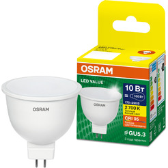 Светодиодная лампа OSRAM LVMR1675 10SW/830 230V GU5.3 10X1