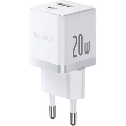 Сетевое зарядное Baseus Palm Fast Charger C+U 20W EU P10111608213-01 (белый)