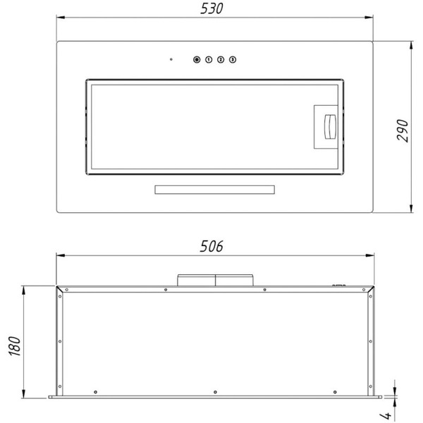 Кухонная вытяжка YOUQ Miyu BI 1080 S 53 WH (белый)