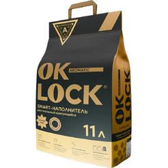Наполнитель для туалета Ok-Lock Кофе комкующийся (4.76кг/11л)