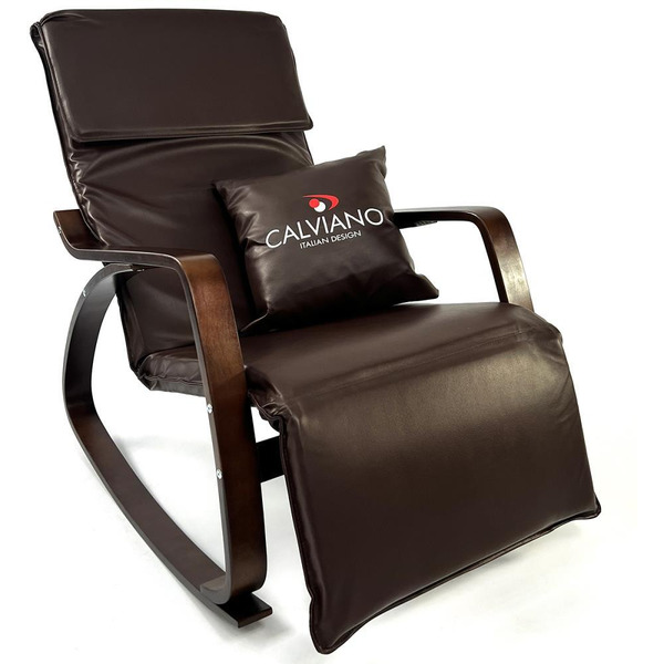 Кресло-качалка Calviano Comfort 1 (коричневый PU)