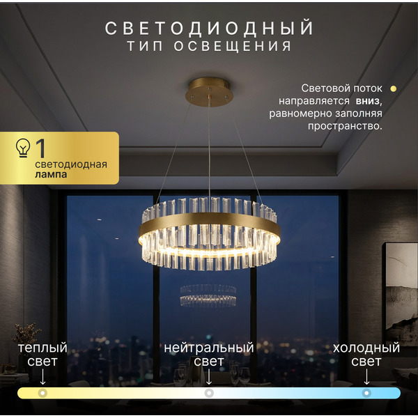 Люстра Sundays Home LED P23001T