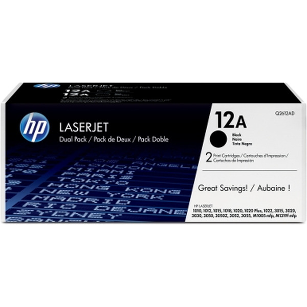 Картридж HP 12A 2-pack Q2612AF