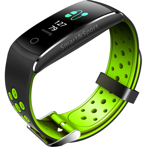 Фитнес-браслет SOVO SE12 (черный/зеленый)