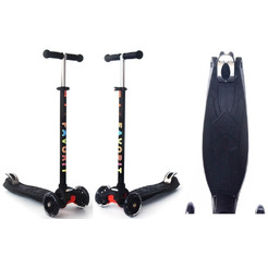 Самокат Favorit Maxi S00018 (черный)