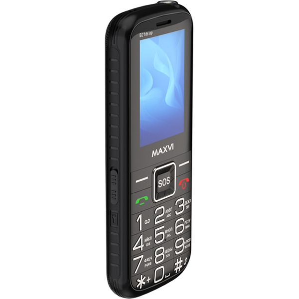 Мобильный телефон Maxvi B21ds up +ЗУ WC-112 (черный)