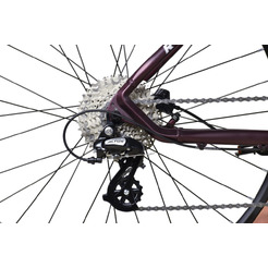 Велосипед Stark Router 27.2 HD 20 2025 (ежевичный матовый/белый призрак)