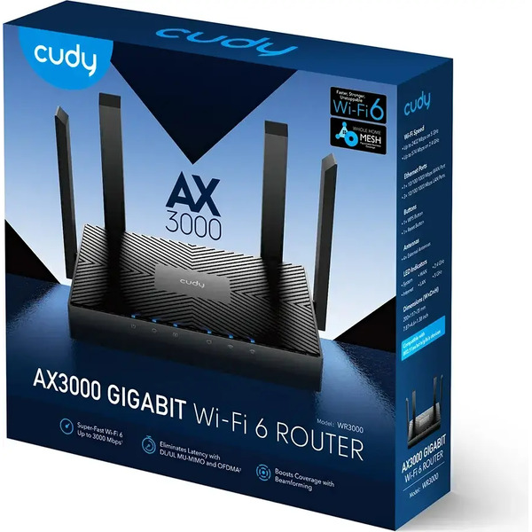 Wi-Fi роутер Cudy WR3000