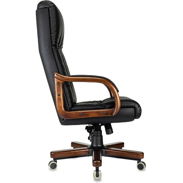 Офисное кресло Бюрократ T-9932Walnut (черный, экокожа)
